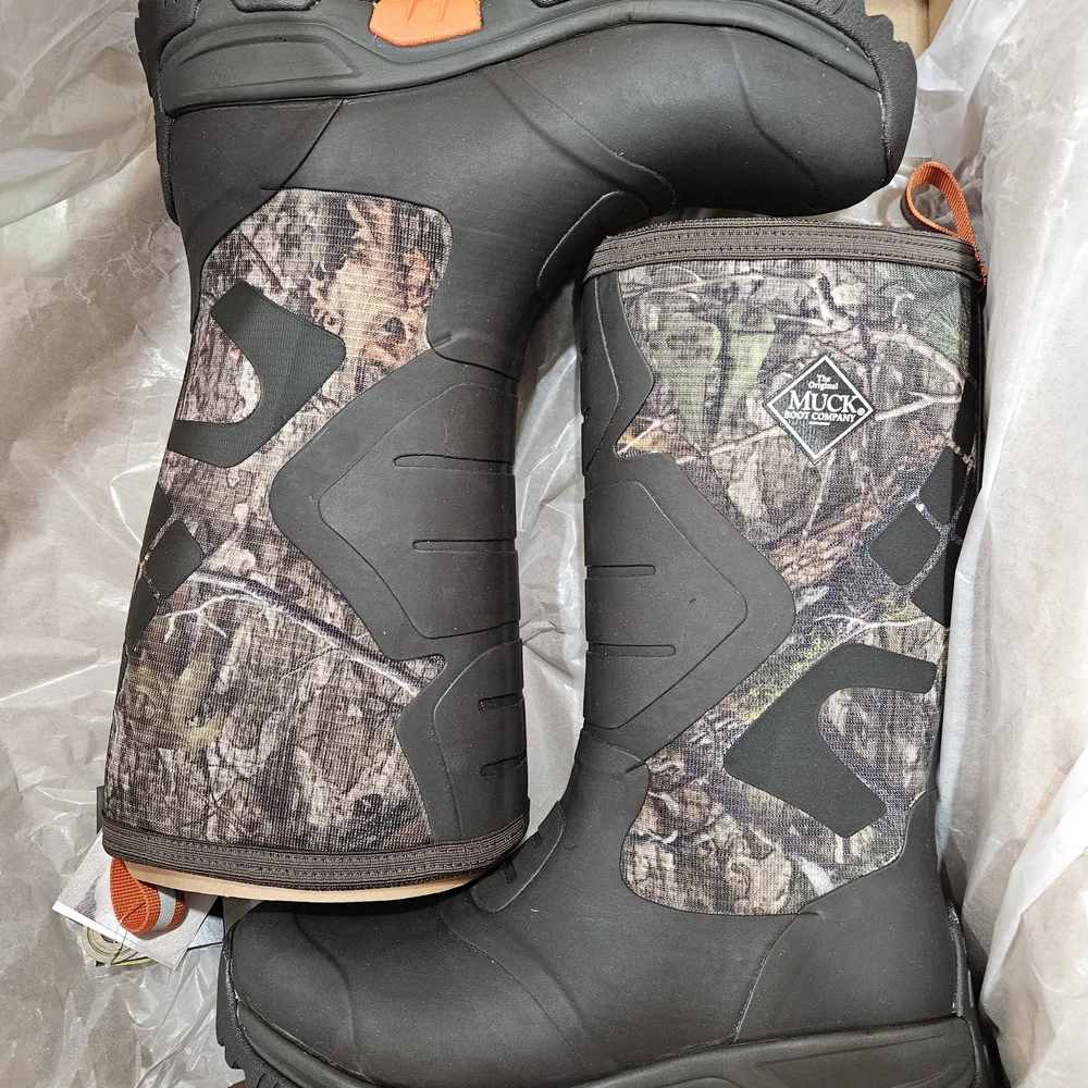 Muck Men's Artic Mossy Oak Camouflage Rain & Snow Boots Size 12 NEW IN THE BOX - Picture 2 of 5